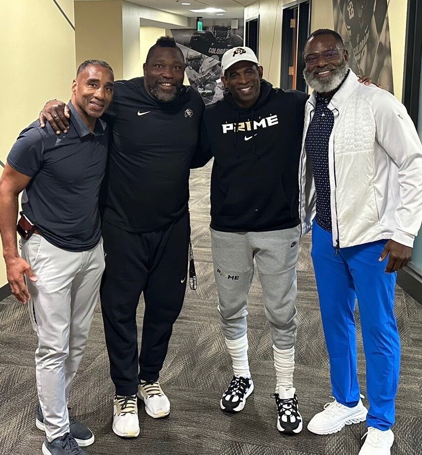 Kenyon Rasheed, Brian Jones, Warren Sapp, and Deion Sanders at Colorado